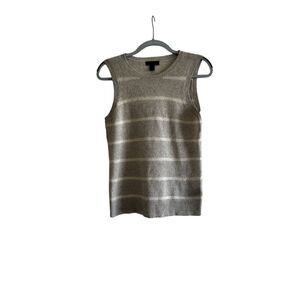 Saks 5th Avenue Striped Cashmere Shell Size M